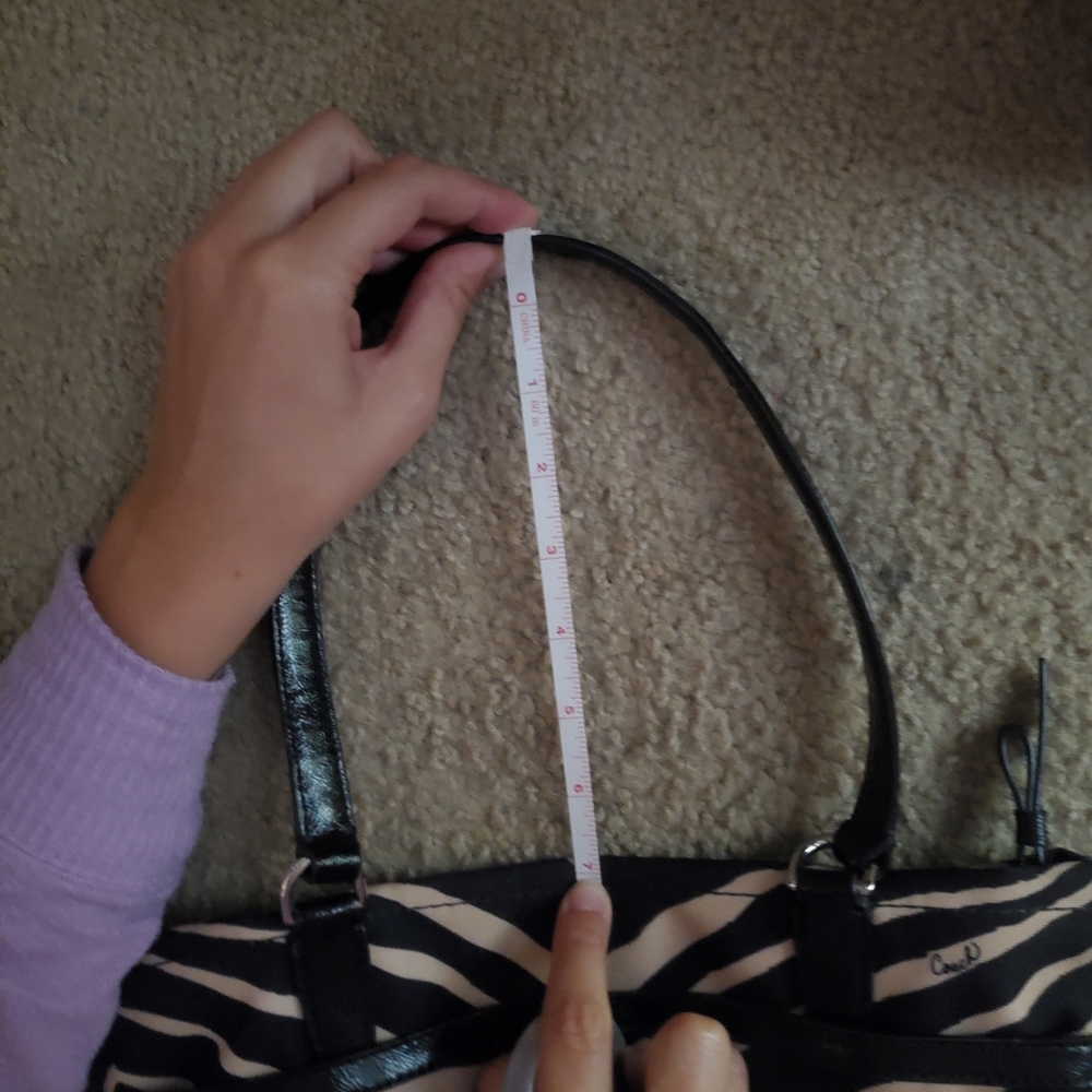 Zebra Print Coach Handbag - Picture 11 of 11